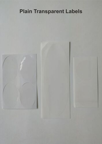 Plain Transparent Sticker - Coating Type: Water-Resistant