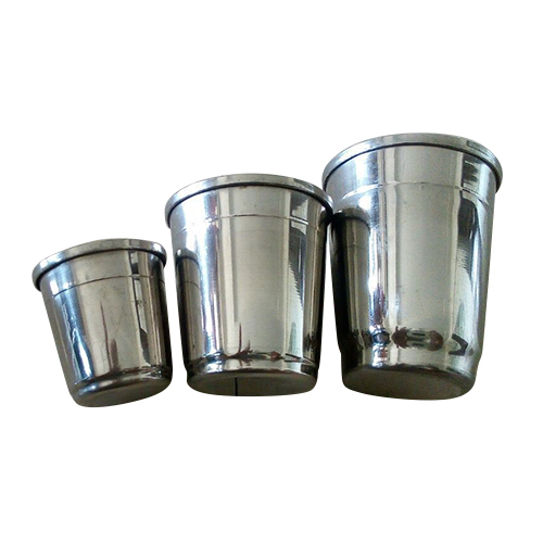 Stainless Steel Water Glass - High-quality Stainless Steel, Various Sizes, Silver Color | Polished Finish, Rust-resistant, Dishwasher Safe