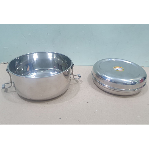 1 Container Stainless Steel Lunch Box - Stainless Steel, Standard Size, Silver Color | Polished Surface, Leak-proof Lid, Easy To Clean