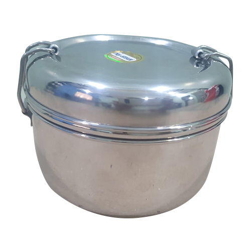 1 Container Stainless Steel Lunch Box - Stainless Steel, Standard Size, Silver Color | Polished Surface, Leak-proof Lid, Easy To Clean