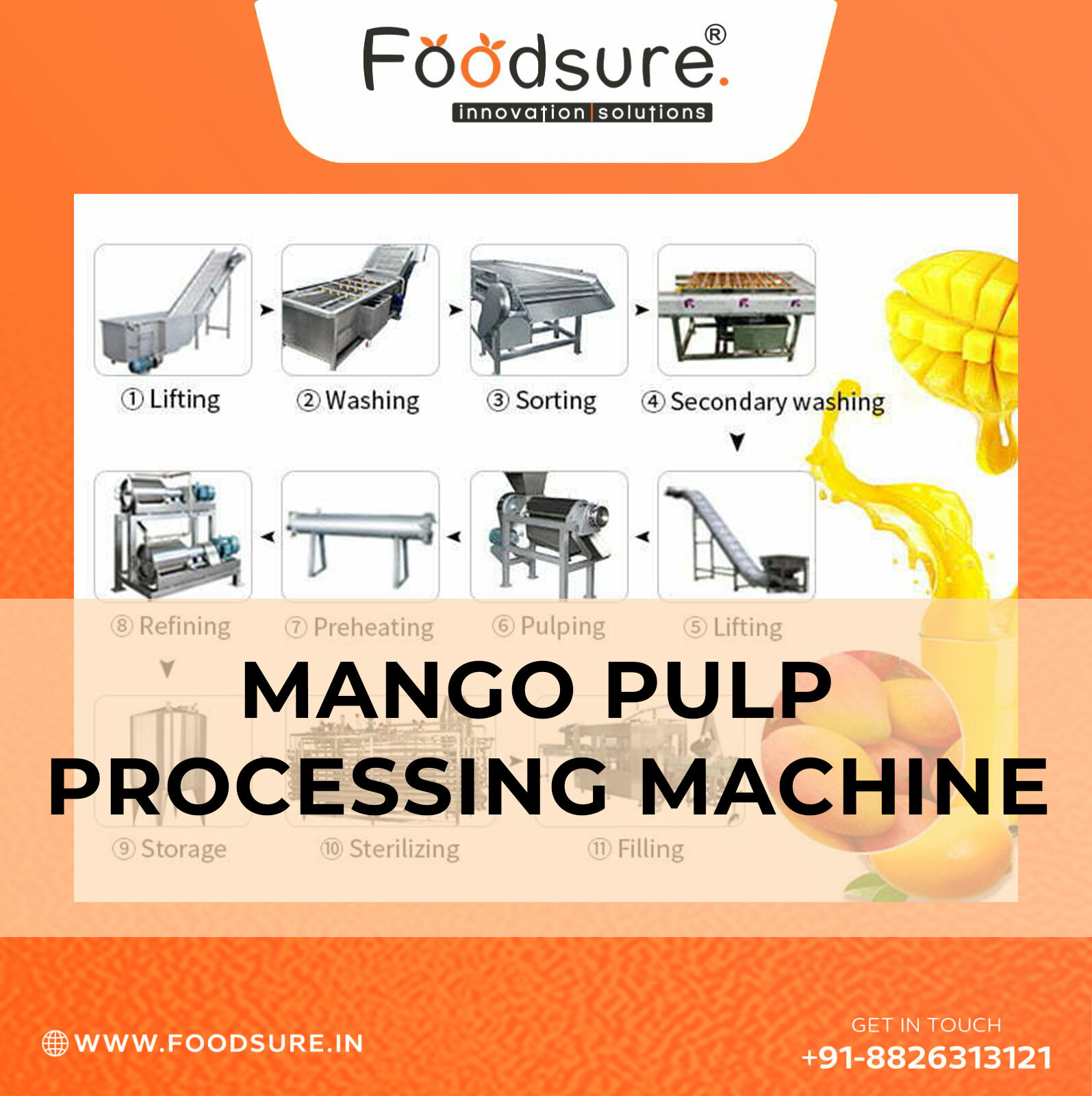 Mango Pulp Processing Plant By Foodsure