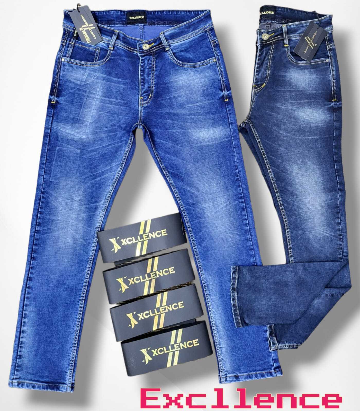 Mens Jeans Pant Washing 100% Guarantee - Denim Material, High Waist Style , Quick Dry With Astute Stitching & Stylish Pocket Design