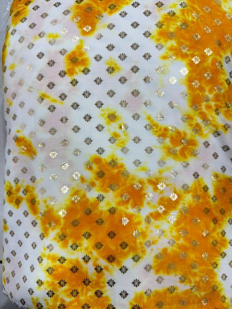Rayon Capsule Foil - Rayon Foil Print, 44" Width, Available In All Colors | 2 Printed Designs For Men's Garments, High Fabric Capacity