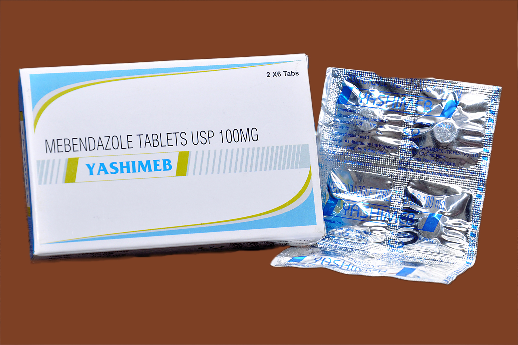 100 Mg Mebendazole Tablets Usp General Medicines