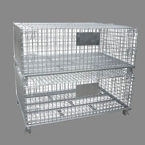 1000 X 800 X 780mm वायर मेश बिन उपयोग: औद्योगिक