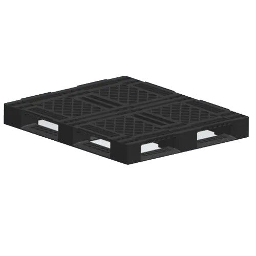 1200 X 1000 X 135 मिमी छिद्रित 6 धावक प्लास्टिक पैलेट
