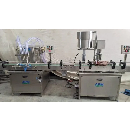 Automatic Syrup Filling Machine - Stainless Steel, Electric Drive | High Performance, High Efficiency, Human Machine Interface