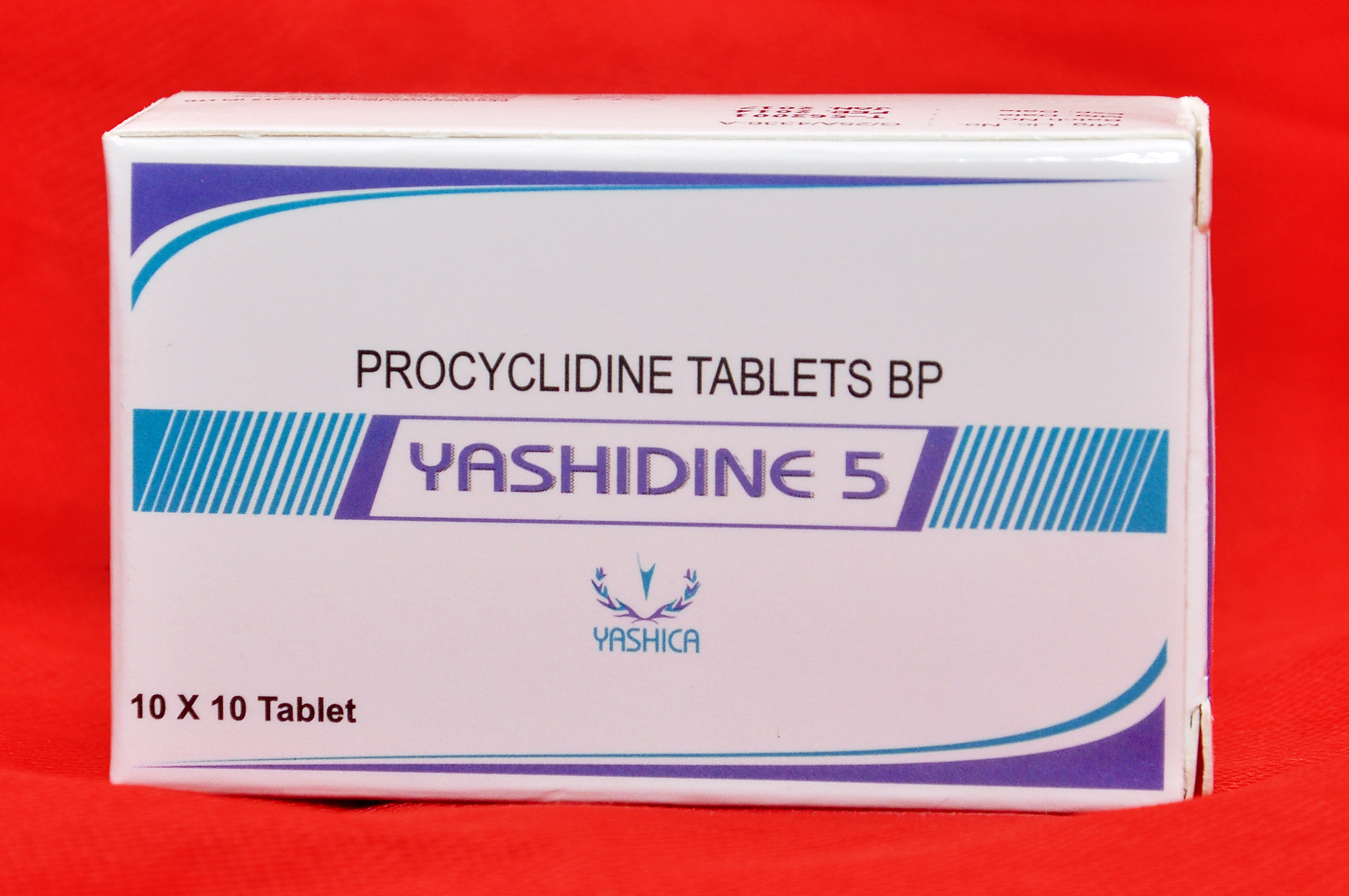 Procyclidine Hydrochloride Tablets - 10 To 20 Mg Dosage Per Day | Anticholinergic Anti Spasmodic For Clinical Use, 30 Pieces In Blister Pack