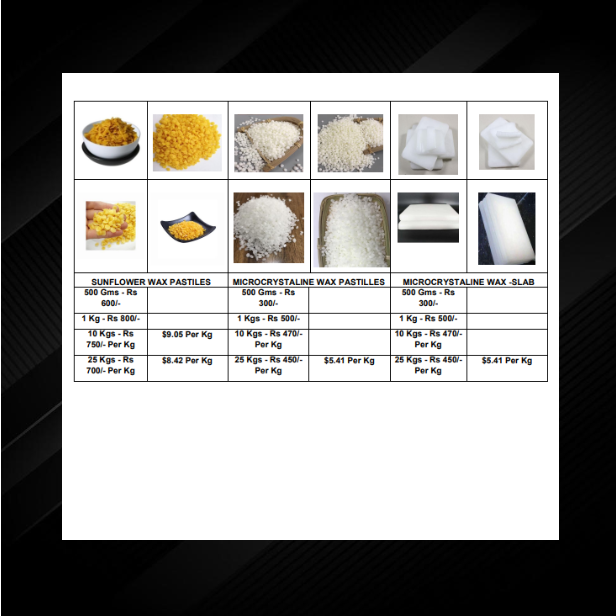 White Beeswax Slab/block/bar