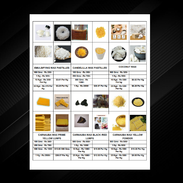 White Beeswax Slab/block/bar