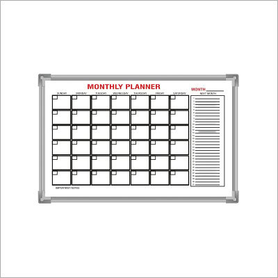 प्रिंटेड मासिक योजनाकार