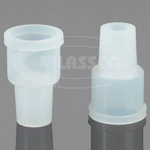 Adapter For Socket Serrated - Silicon Rubber Material, Plain Style | High Quality White Color