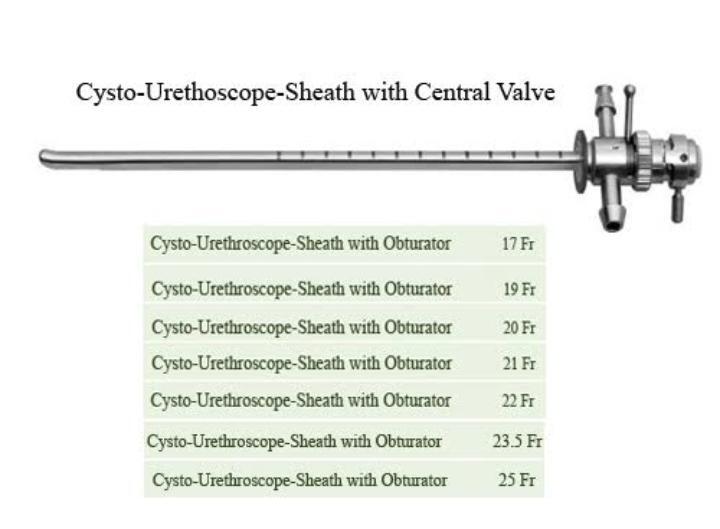 Manual Stainless Steel Cystoscope Set