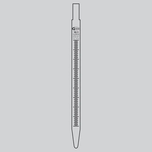 Silver Pipette Measuring Mohr Type Quartzware