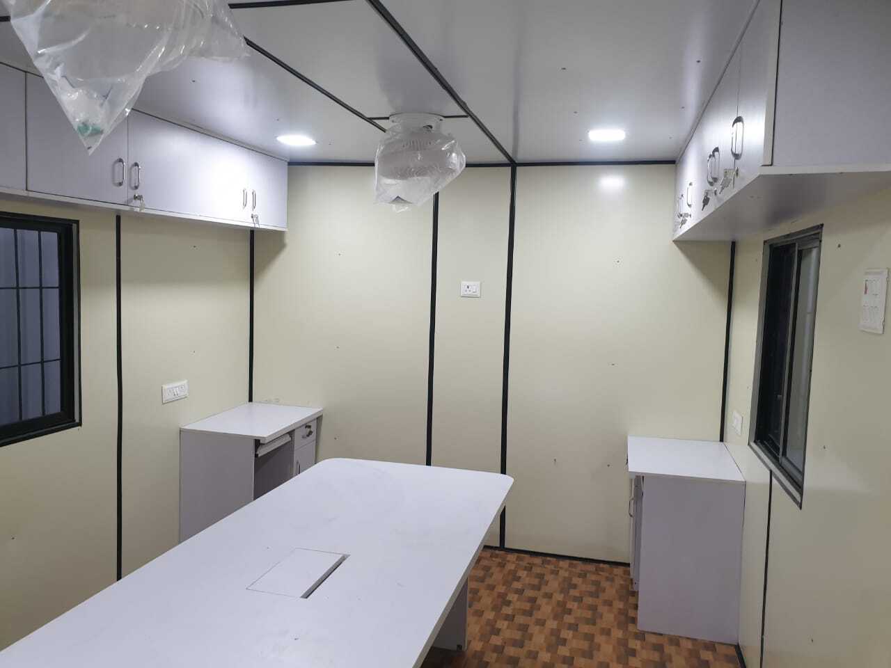 Portable Office Cabin Site Office Cabin - Color: Grey