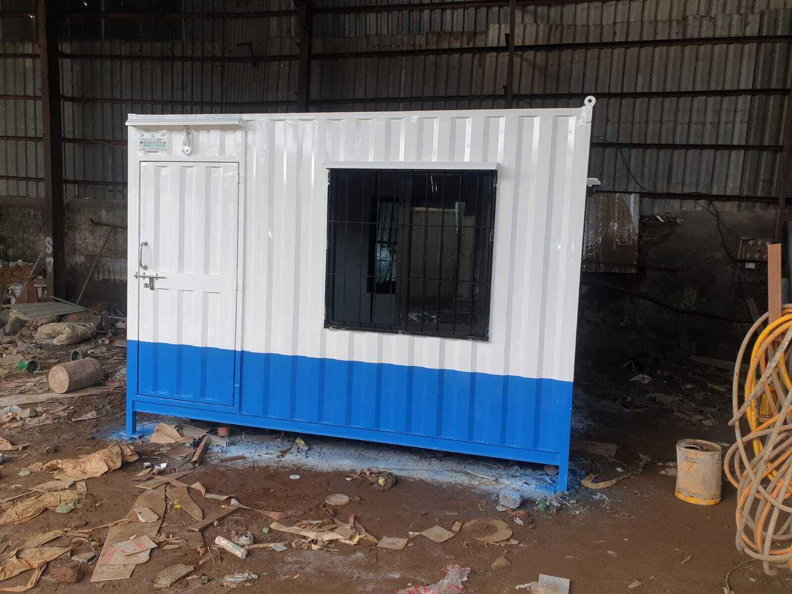 Office Cabin - Color: White Blue