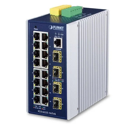 ब्लू Igs-6325-16T4S औद्योगिक ईथरनेट स्विच