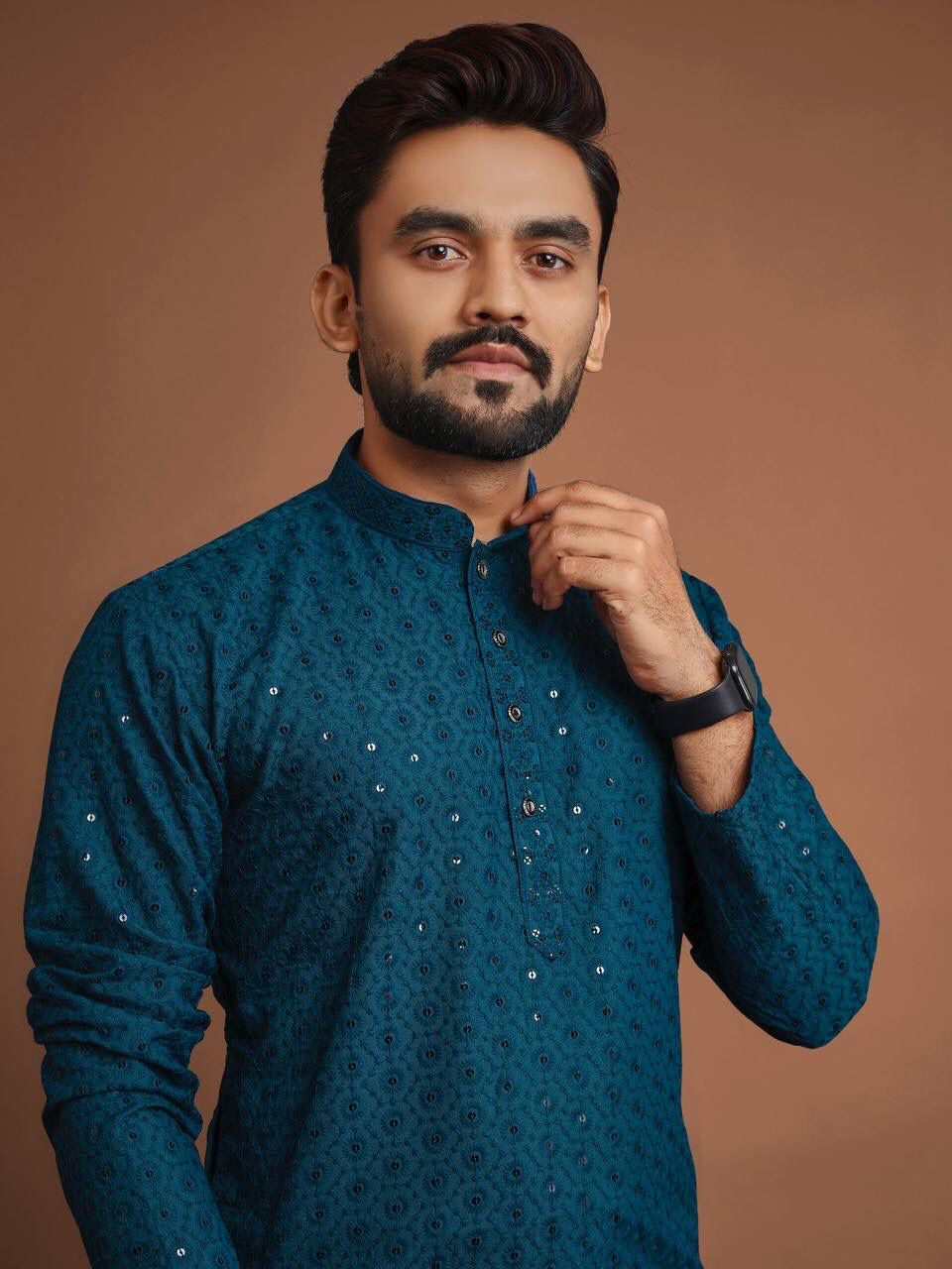 Kurta Pajama - Premium Cotton Blend Elegant Ivory White With Traditional Designs