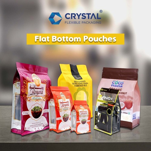 फ्लैट बॉटम पाउच - क्रिस्टल कंटेनर्स