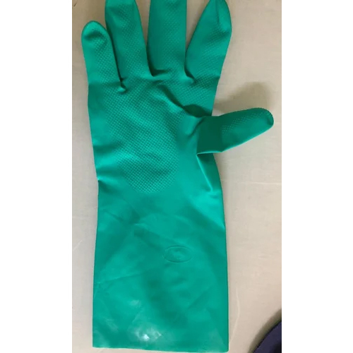 Chemical Resistant Glove - Nitrile Green Medical Grade Disposable Sterilized | 1-year Warranty Optimized For Medical Usage