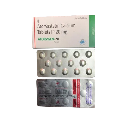 Atorvastatin Calcium Tablets - 20 mg, 14 Tablets per Pack | Non Prescription, Cardio Diabetic Treatment, Recommended for Adults