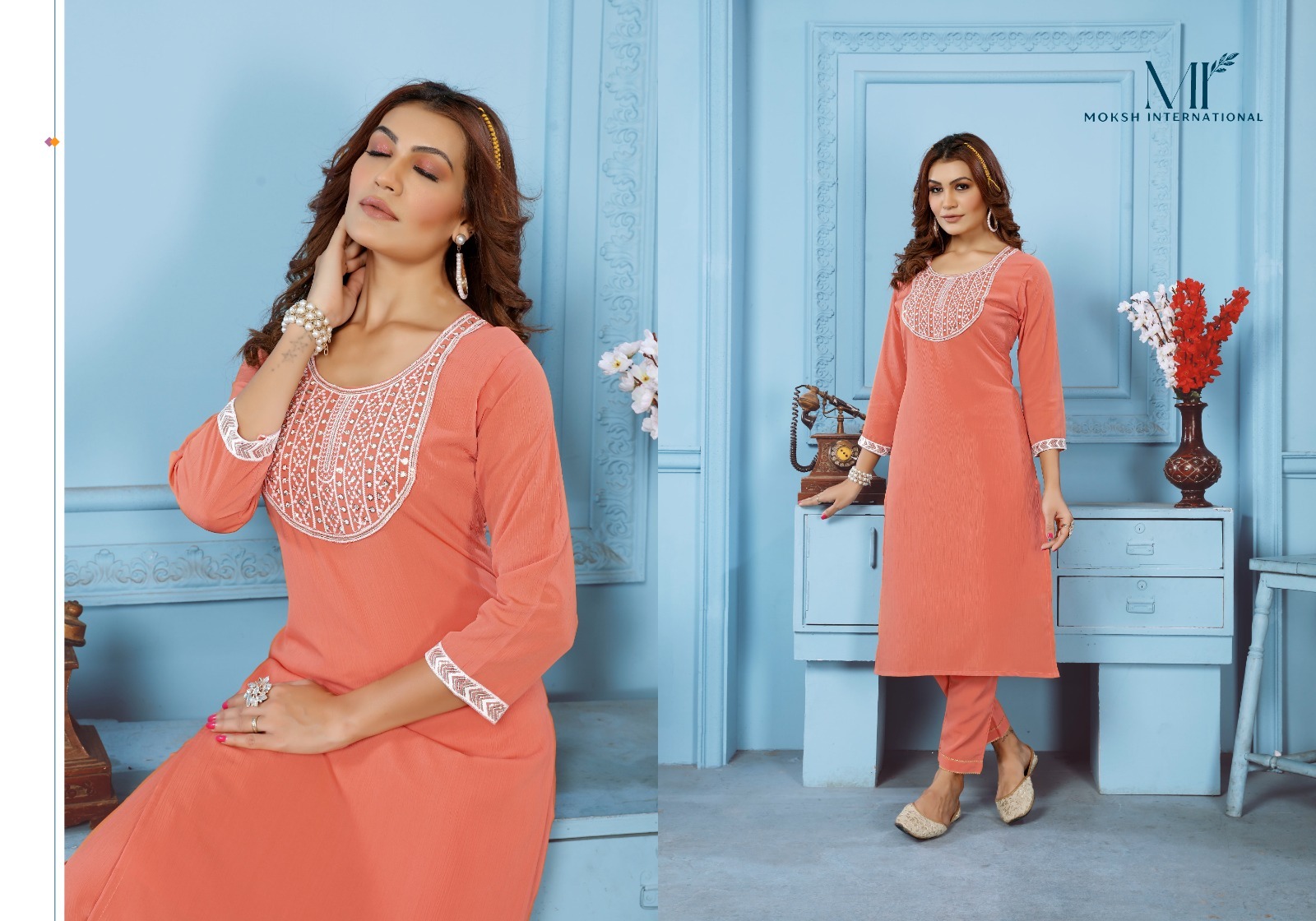 Cotton Kurti - Color: Red