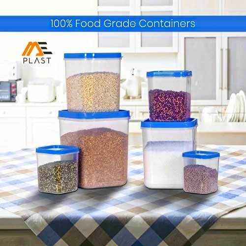 प्लास्टिक स्क्वायर फूड कंटेनर - में प्लास्ट