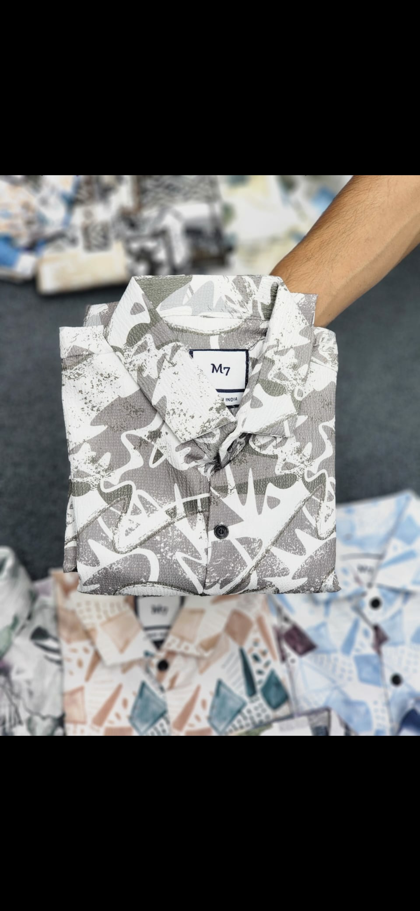 Drop Shoulder Shirts - Heavy Popcorn Fabric, M/l/xl Size | Breathable, Comfortable, Lightweight, Trendy, Versatile, Wrinkle-free