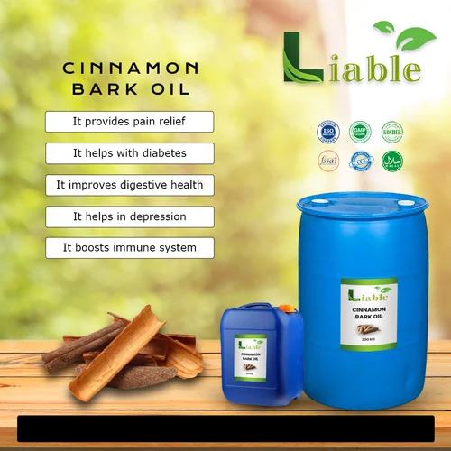 Cinnamon Oil - Cinnamomum Cassia Bark, 5kg & 25kg, Pale Yellow Appearance, High Purity, Store in Dry & Cool Place - Steam Distillation Method