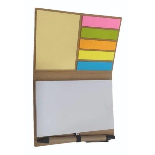 Sticky Note Pad With Pen - High-Quality Paper/Cardboard, Customized Size , Modern Design for Commercial Use