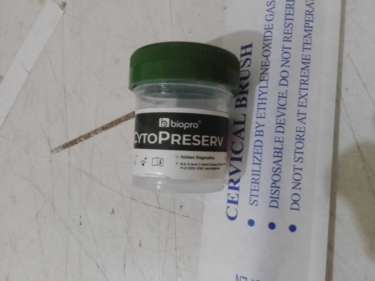 Pap Procer - Medical Grade Plastic Liquid Based Cytology Collection Kit, Single Use With Cytology Brush And Sample Vial