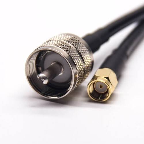 Uhf Coaxial Cable Connectors Male Straight Solder Cup To Rp Sma Male Straight Rg142 Cable