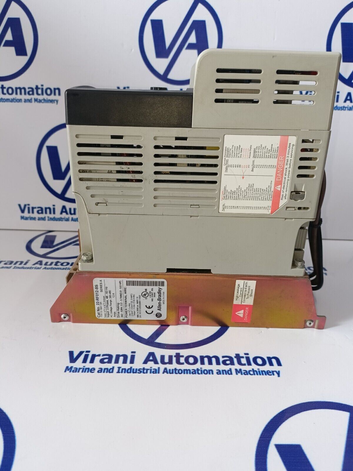 Allenbradley 22bd2p3n104 3p 0.75kw 1hp Ac Drive With 22rf012bs Series-a Chowk