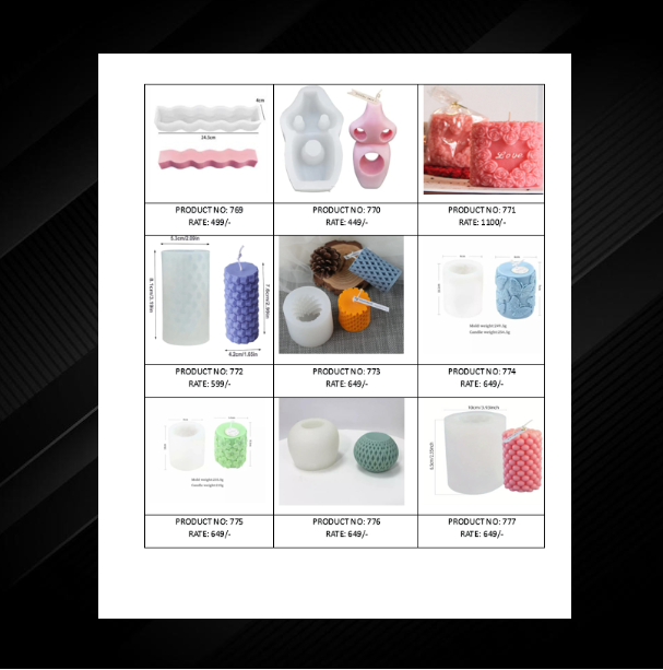 Rose Shape Candle Moulds - High-quality Silicone Material, Flexible Non-stick Design | Perfect For Epoxy Resin, Soap, Candle Making, And More