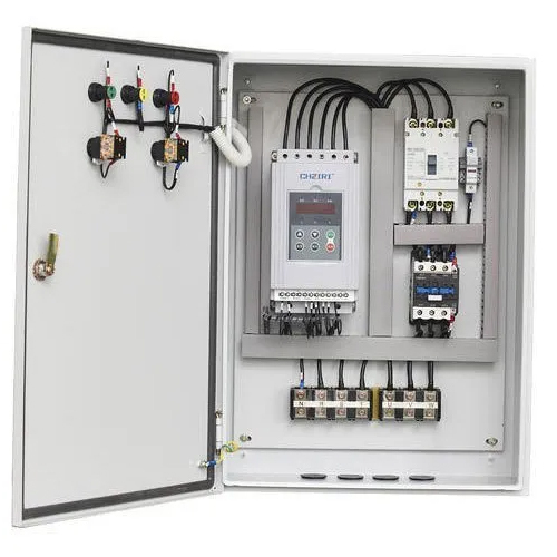 Soft Starter Control Panel - Mild Steel, GI Galvanized Base, Stainless Steel Cover | First Class Warranty Included, Durable Build