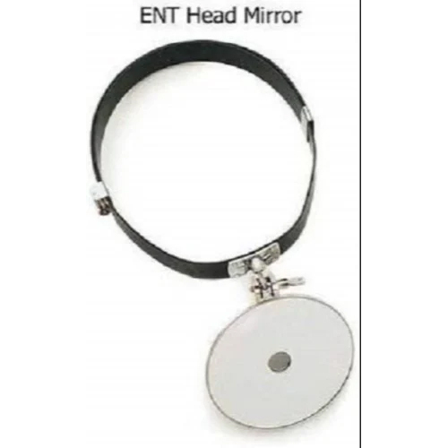 ENT Head Mirror - Plastic And Glass Construction , White Color Design for Optimal Clarity and Precision in ENT Procedures