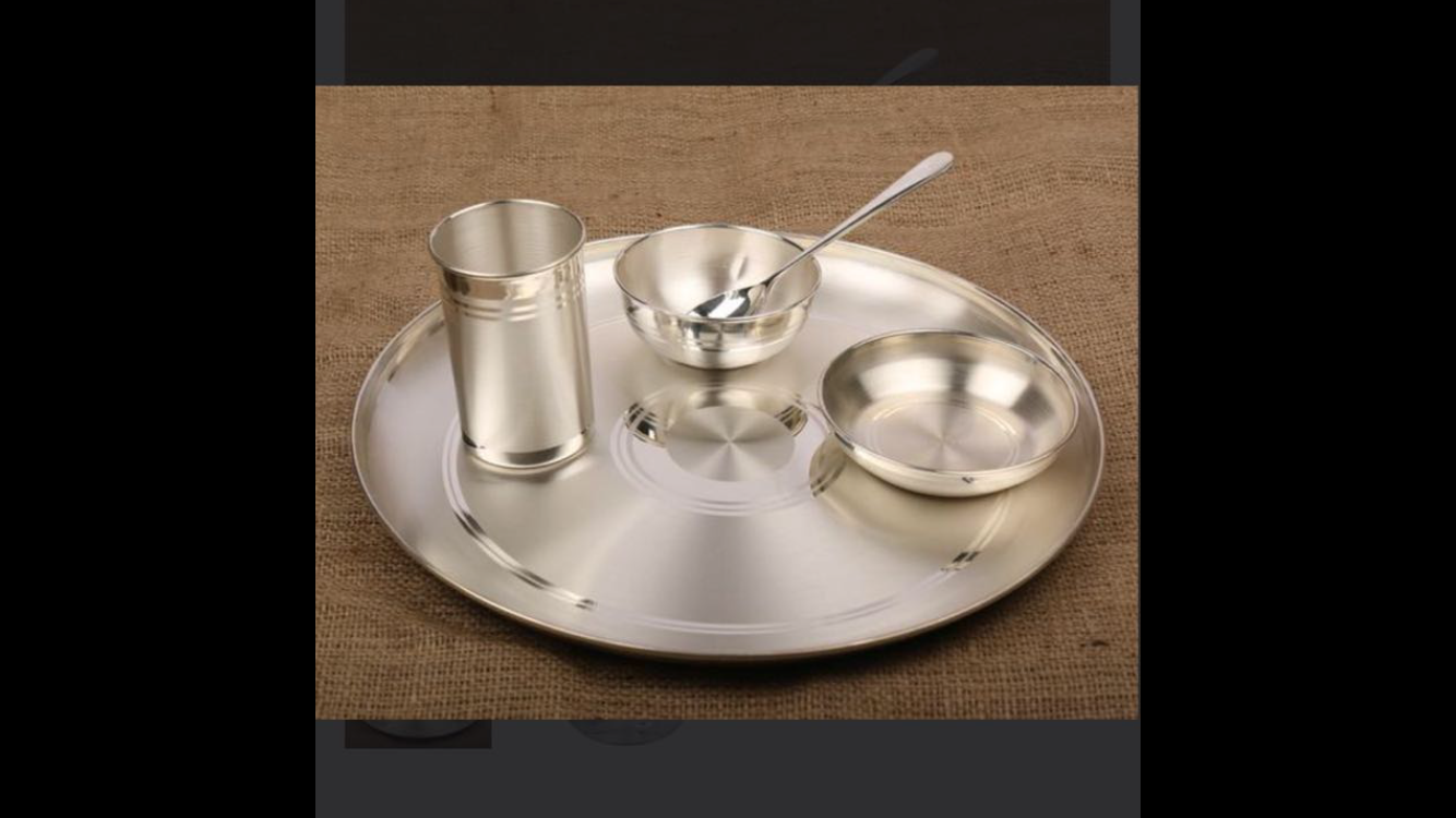 Silver Dinner Sets - Premium Silverware | Ideal For Traditional Indian Dining Experience