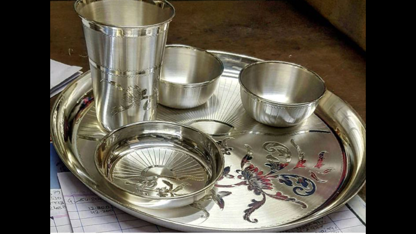 Silver Dinner Sets - Premium Silverware | Ideal For Traditional Indian Dining Experience