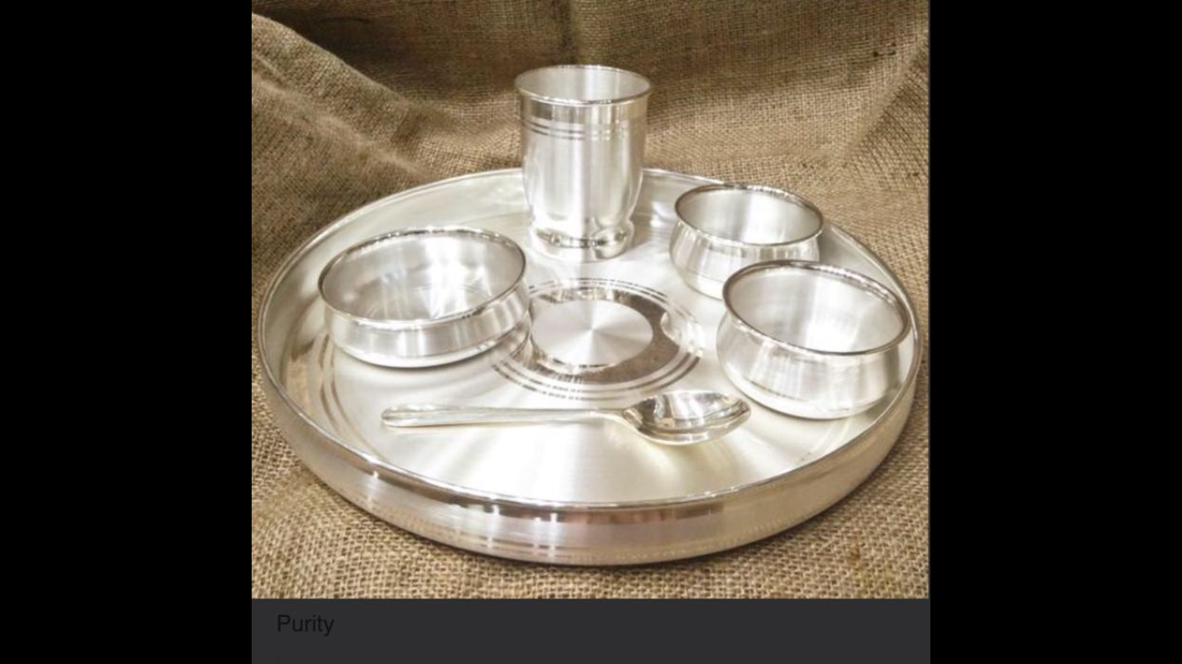 Silver Dinner Sets - Premium Silverware | Ideal For Traditional Indian Dining Experience