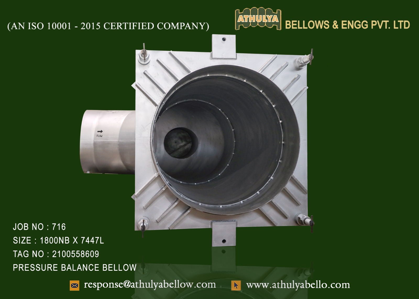 Bellows Expansion Joint - Color: White