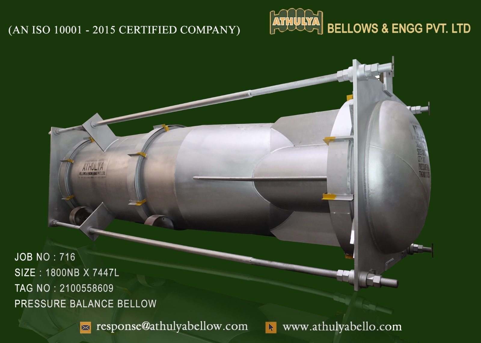 Bellows Expansion Joint - Durable Rubber Composition Flexible Design For Vibration Dampening