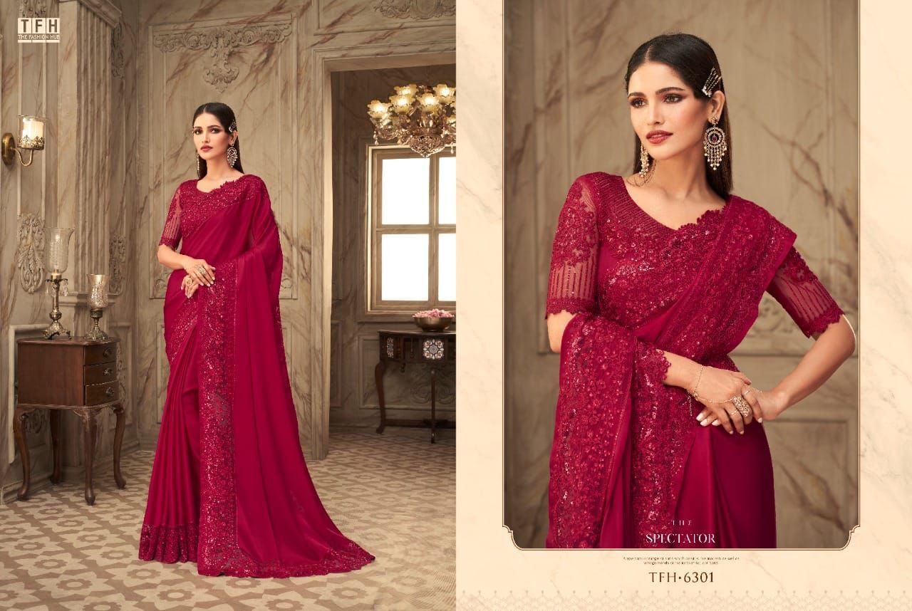 Tfh 6301 - Saffron Story 2nd Edition Fabric Catalog, Set Of 16 Styles From 6301 To 6316, Includes Gst 5% Extra, Loose & Single Options Available