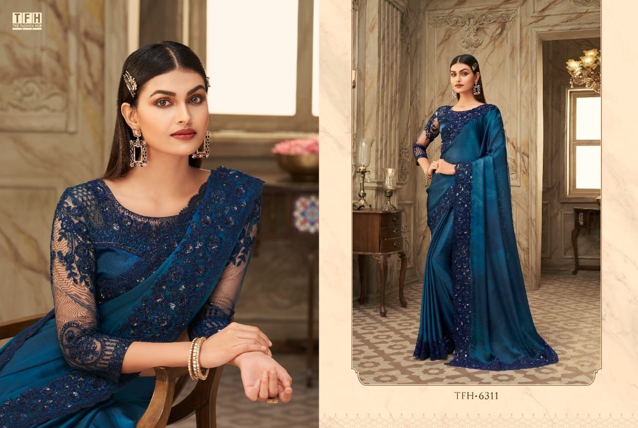 Tfh 6301 - Saffron Story 2nd Edition Fabric Catalog, Set Of 16 Styles From 6301 To 6316, Includes Gst 5% Extra, Loose & Single Options Available