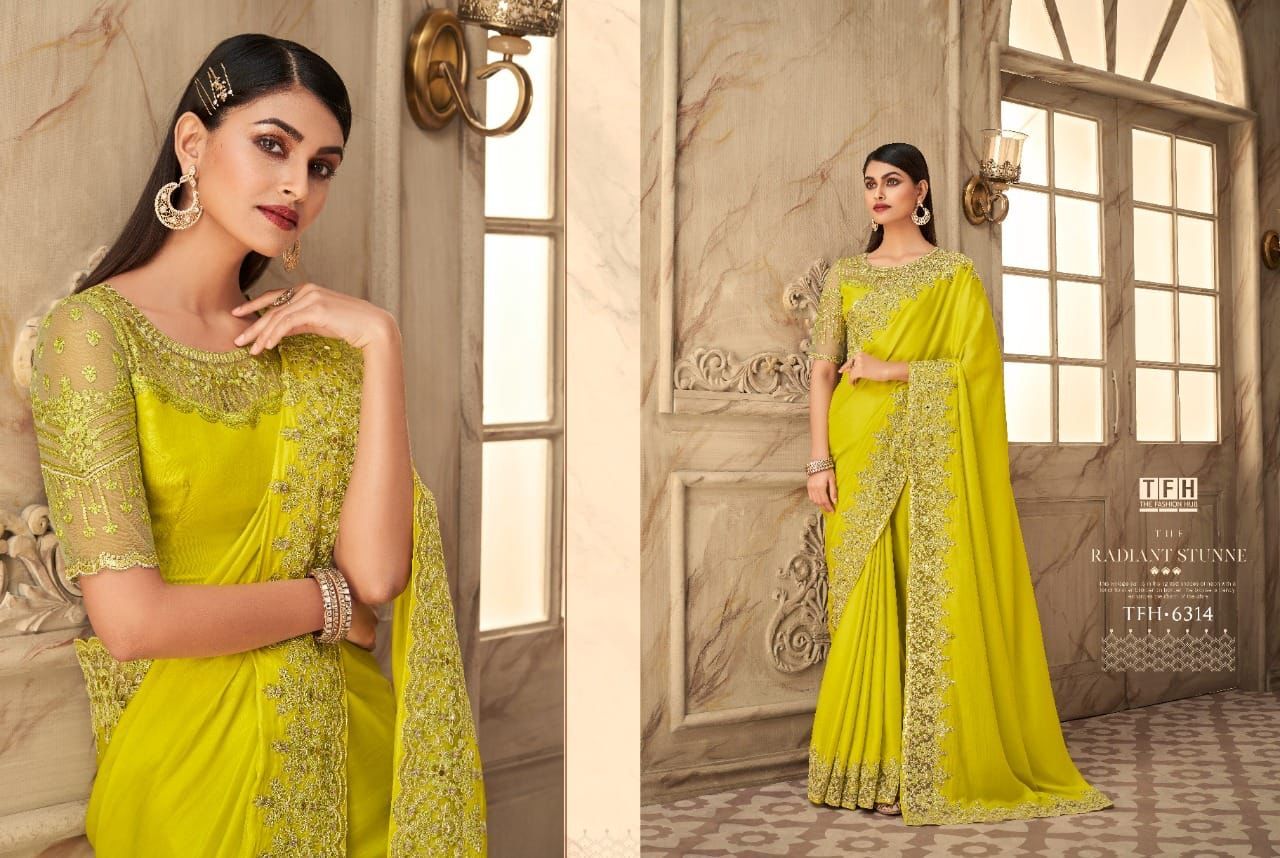 Tfh 6301 - Saffron Story 2nd Edition Fabric Catalog, Set Of 16 Styles From 6301 To 6316, Includes Gst 5% Extra, Loose & Single Options Available