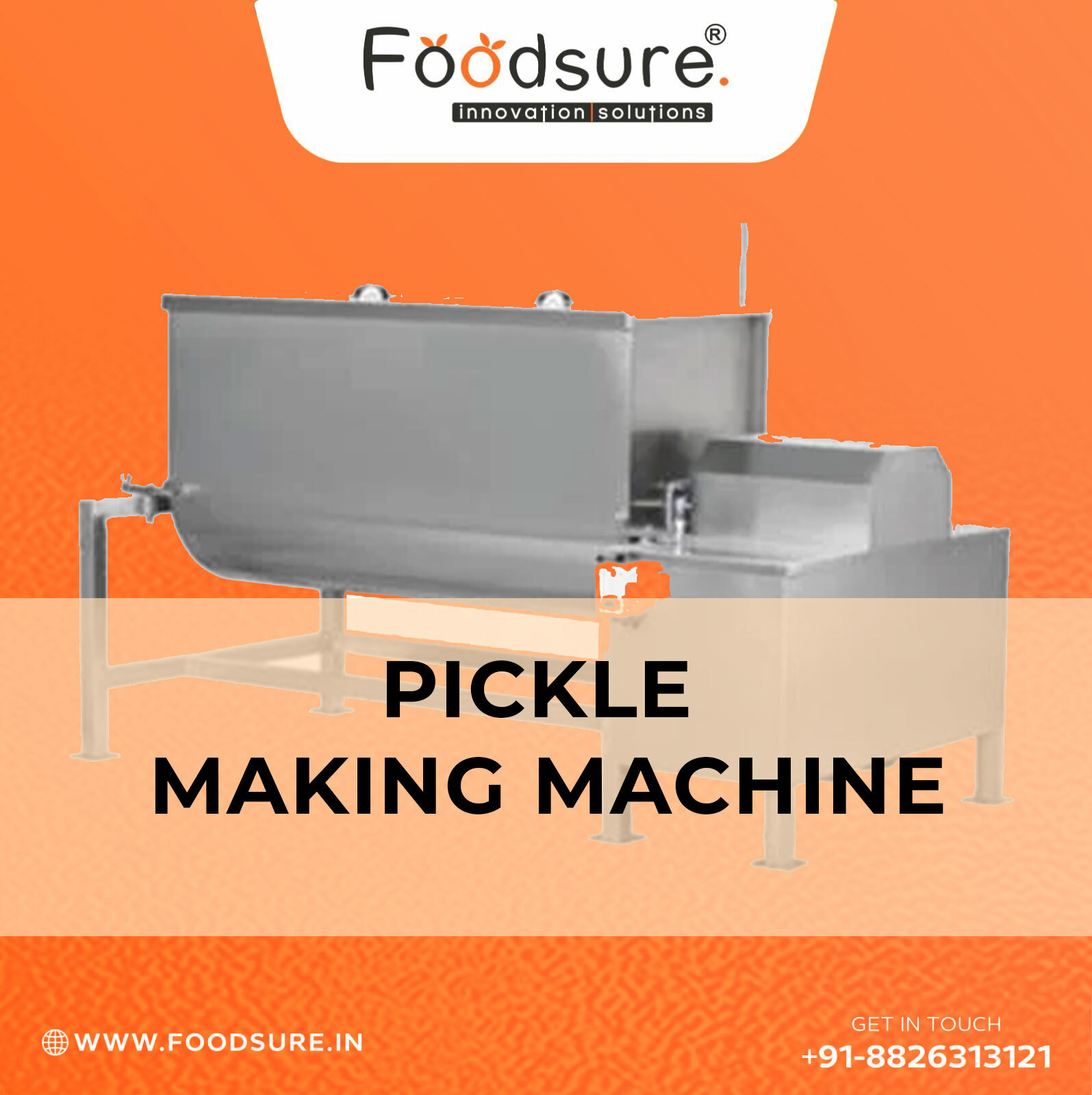Pickle Processing Machine - Stainless Steel, Upto 1000 Kg/hr Capacity | Automatic, Eco-friendly, High Efficiency, Low Noise, Plc Control, 1-year Warranty