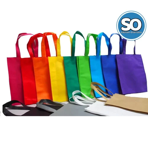 Plain Loop Handle Non Woven Bag By Satnam Overseas