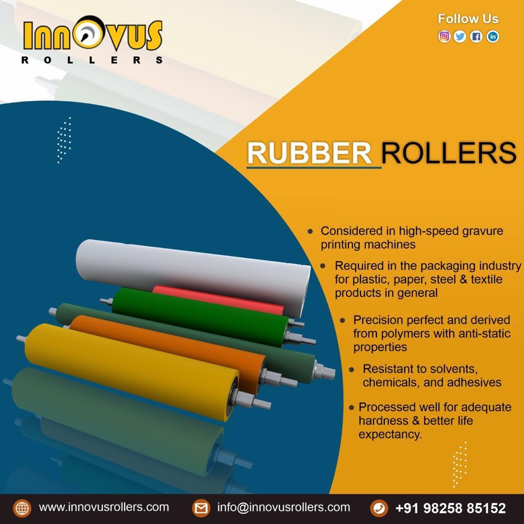 Black Silver Cork Industrial Rollers