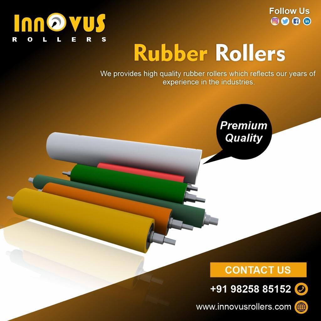 Black Silver Cork Industrial Rollers
