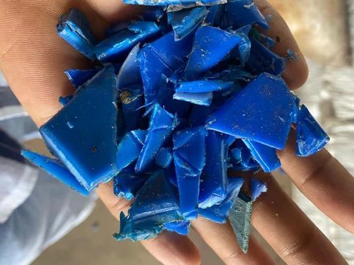Blue ReGrinded HDPE Drum Scrap - Plastic, HDPE Grade, Blue Color, Melting Point 0.2 to 0.3 | Eco-Friendly Material with High Durability and Recyclability