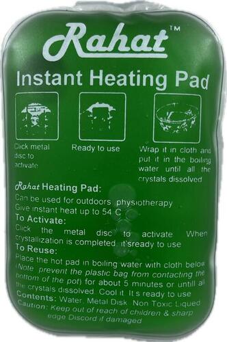 Rahat Instant Heating Pad - Non-toxic Liquid, 4x5 Inches, Blue/green/yellow | Reusable Hot Pad For Outdoor Physiotherapy And Pain Management
